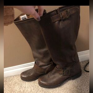 Frye Motorcycle Boots Size 8 Womens
